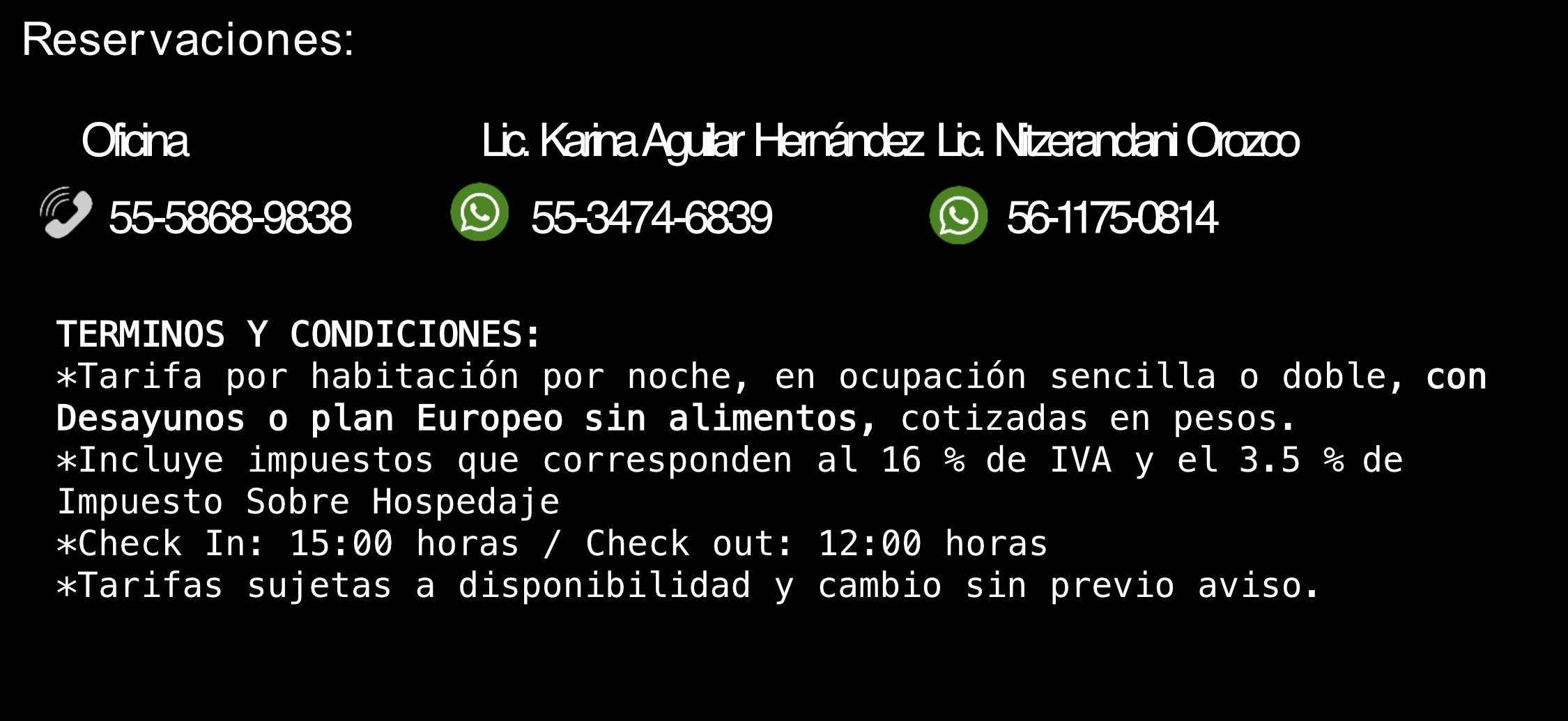 Reservaciones y términos y condiciones — México IA+ 2026